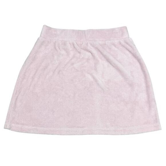 Aritzia Wilfred Free Terry Pull On Mini Skirt In Pink Size Small - Picture 5 of 5